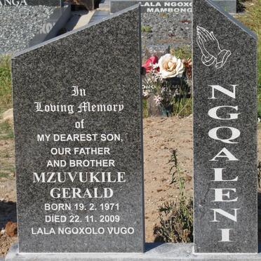 NGQALENI Mzuvukile Gerald 1971-2009