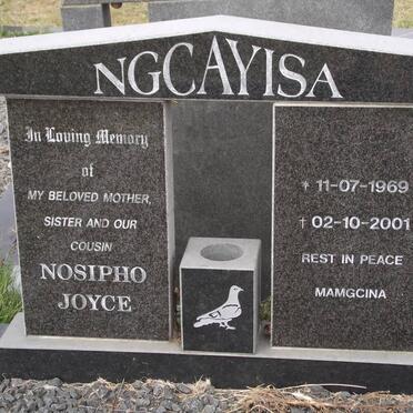 NGCAYISA Nosipho Joyce 1969-2001