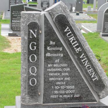 NGOQO Vukile Vincent 1958-2007
