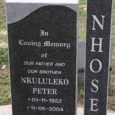 NHOSE Nkululeko Peter 1952-2004