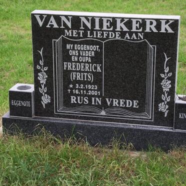 NIEKERK Frederick, van 1923-2001