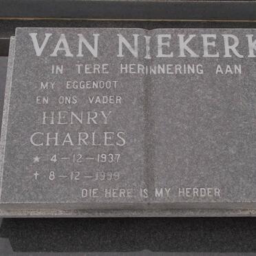 NIEKERK Henry Charles, van 1937-1999