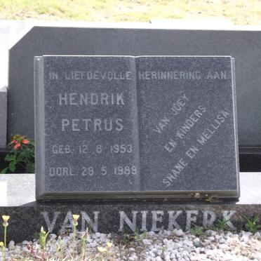 NIEKERK Hendrik Petrus, van 1953-1989