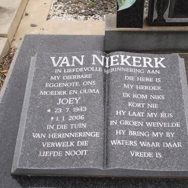 NIEKERK Johanna S., van 1943-2006