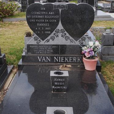 NIEKERK Hannes, van 1935-1988