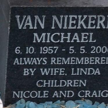 NIEKERK Michael, van 1957-2006