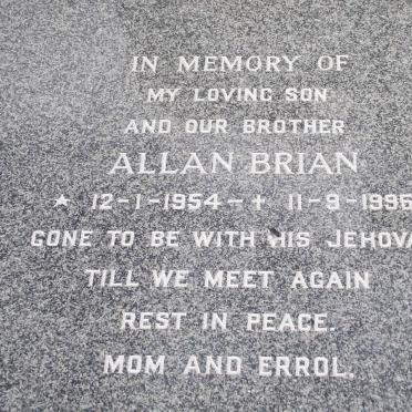 NICHOLSON Allan Brian 1954-1995