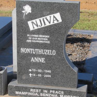 NJIVA Nontuthuzelo Anne 1946-2009