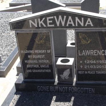 NKEWANA Lawrence 1952-2012