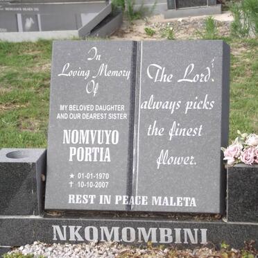 NKOMOMBINI Nomvuyo Portia 1970-2007