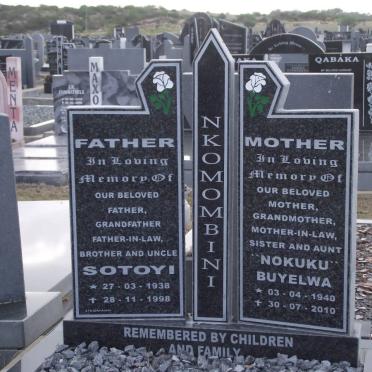 NKOMOMBINI Sotoyi 1938-1998 :: NKOMOMBINI Buyelwa 1940-2010