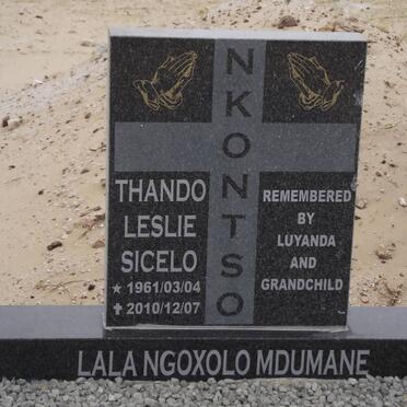 NKONTSO Thando Leslie Sicelo 1961-2010