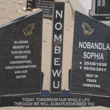 NOMBEWU Nobandla Sophia 1930-2011