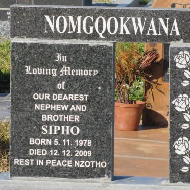 NOMGQOKWANA Sipho 1978-2009