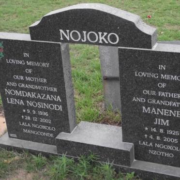 NOJOKO Manene Jim 1925-2005 &amp; Nomdakazana Lena Nosinodi 1936-2002