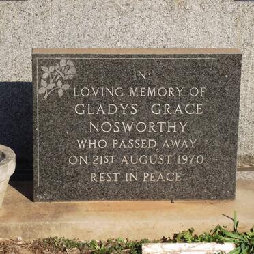 NOSWORTHY Gladys Grace -1970