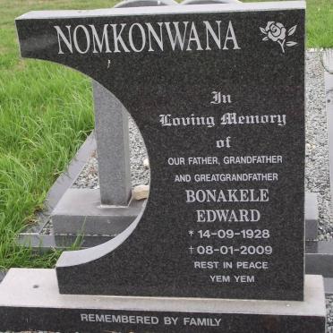 NOMKONWANA Bonakele Edward 1928-2009