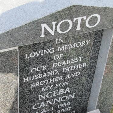 NOTO Nceba Cannon 1954-2007