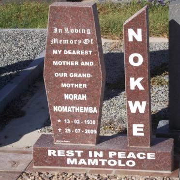 NOKWE Norah Nomathemba 1930-2009