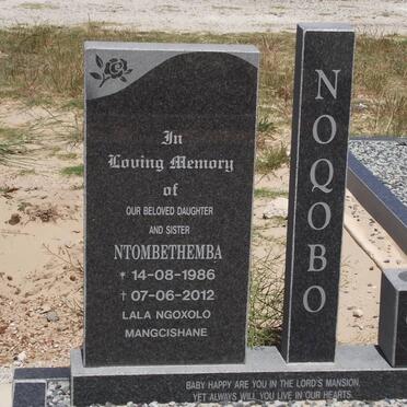 NOQOBO Ntombethemba 1986-2012