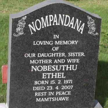 NOMPANDANA Nobesuthu Ethel 1971-2007