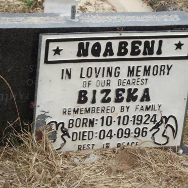 NQABENI Bizeka 1924-1996