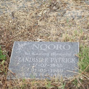 NQORO Zandisile Patrick 1945-1989