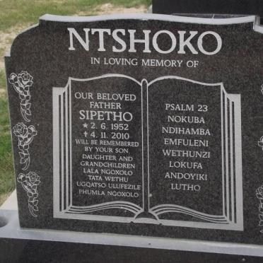 NTSHOKO Sipetho 1952-2010
