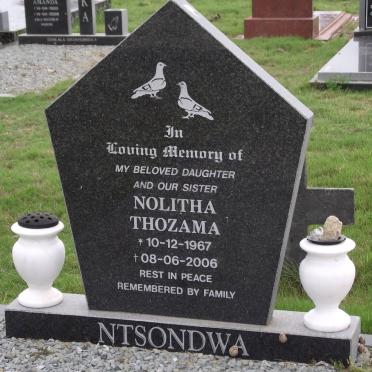 NTSONDWA Nolitha Thozama 1967-2006