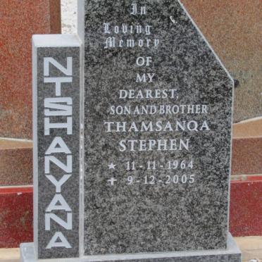 NTSHANYANA Thamsanqa Stephen 1964-2005