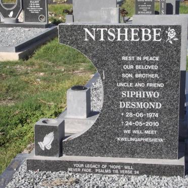 NTSHEBE Siphiwo Desmond 1974-2010