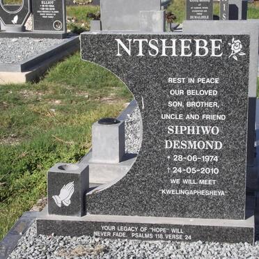 NTSHEBE Siphiwo Desmond 1974-2010
