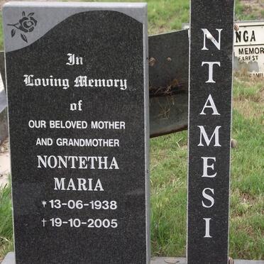 NTAMESI Nontetha Maria 1938-2005