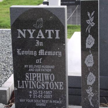 NYATI Siphiwo Livingstone 1957-2007