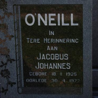 O'NEILL Jacobus Johannes 1925-1977