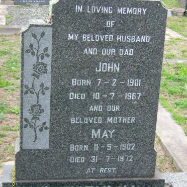 O'LOUGHLIN John 1901-1967 &amp; May 1902-1972