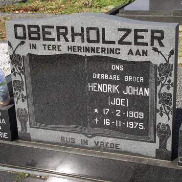 OBERHOLZER Hendrik Johan 1909-1975