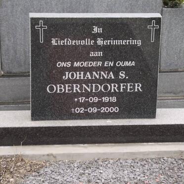OBERNDORFER  Johanna S. 1918-2000