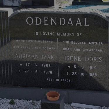 ODENDAAL Adriaan Izak 1908-1976 &amp; Irene Doris 1914-1999