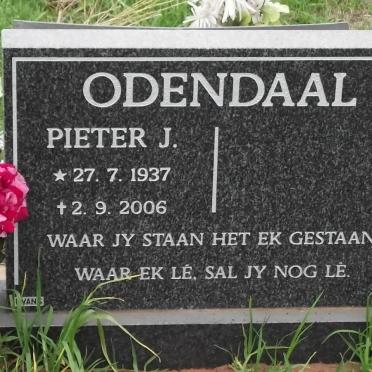 ODENDAAL Pieter J. 1937-2006
