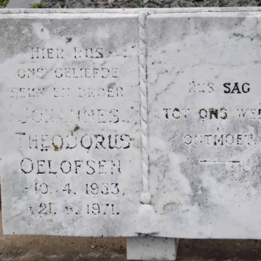 OELOFSEN Johannes Theodorus 1953-1971