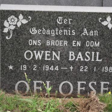 OELOFSE Owen Basil 1944-1988
