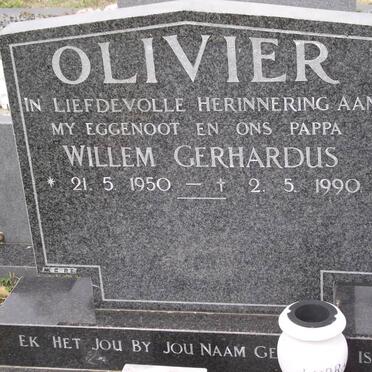 OLIVIER Willem Gerhardus 1950-1990