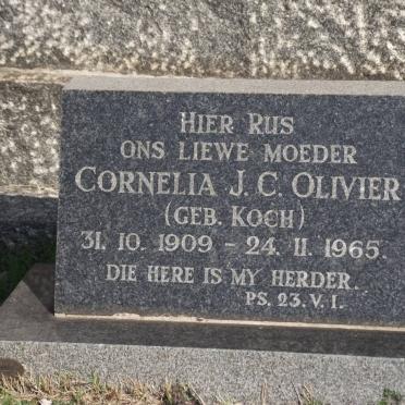 OLIVIER Cornelia J.C. nee KOCH 1909-1965