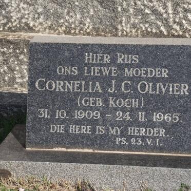 OLIVIER Cornelia J.C. nee KOCH 1909-1965