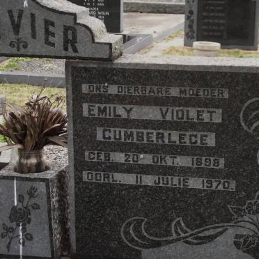 OLIVIER Gert Willem 1887-1962 &amp; Emily Violet CUMBERLEGE 1898-1970