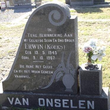 ONSELEN Erwin, van 1945-1967