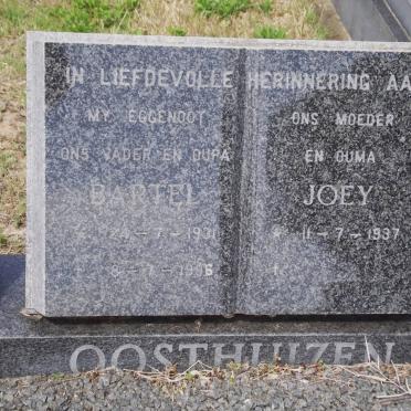 OOSTHUIZEN Bartel 1931-1996 &amp; Joey 1937