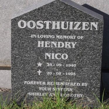 OOSTHUIZEN Hendry Nico 1940-1995