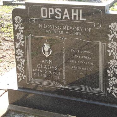 OPSAHL Ann Gladys 1907-1966